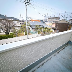 現地（2026年3月）撮影 バルコニーもしっかり確保されています