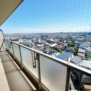 10階からの景観は良いですね(^^♪ 洗濯物も良く乾きそうです！