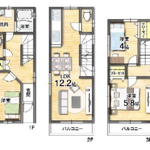 参考間取りプラン(3LDKプラン)(間取)
