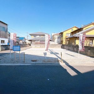 現地（２０２６年２月）撮影　更地でのお渡しとなります！