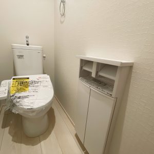 棚にアメニティグッズで空間をプロデュース♪