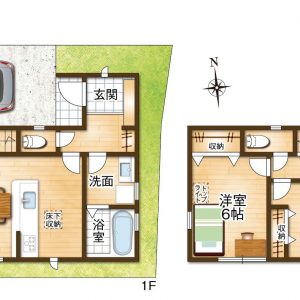 4号棟　販売価格：3,580万円(間取)