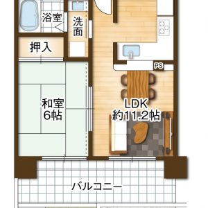 1階ならではの暮らしやすさが魅力の専用庭・専用駐車場付きの住戸です(^^)(間取)