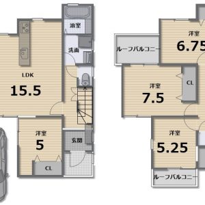 3号地　間取り(間取)