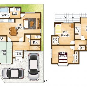全居室6帖以上・4LDK(間取)