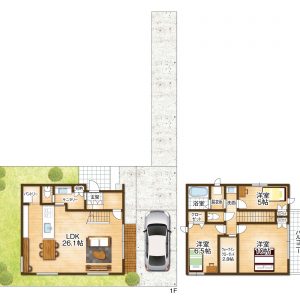 建物プラン例（間取り図）(間取)
