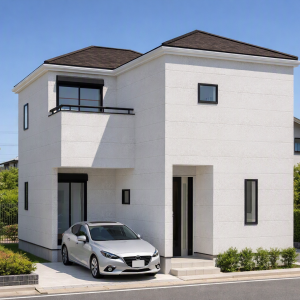 建物プラン例建物価格3580万円、建物面積　　　76.33㎡　2階建3LDK　駐車スペースもございます。
