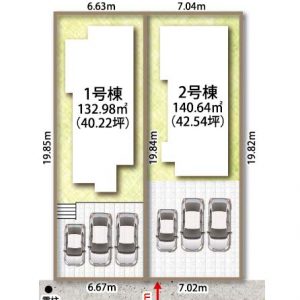 全2区画敷地図(間取)