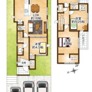 1号棟間取り(間取)