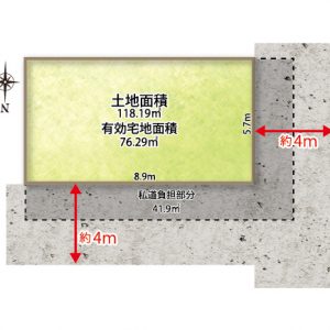 土地価格1498万円、土地面積118.19㎡ (間取)