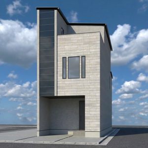 スタイリッシュな3階建て新築戸建。ビルトインガレージ採用で雨の日でも濡れずに車の乗り降りもできる快適性を兼ね備えた一邸です