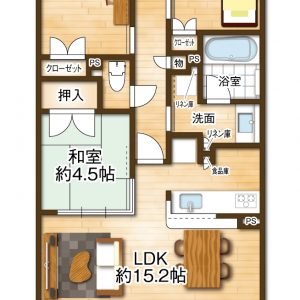 使い勝手の良い３LDKはファミリー世帯におすすめ！東向きバルコニーから爽やかな朝日が差し込む、明るいお部屋です(^^)(間取)