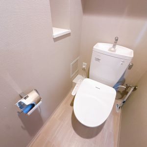 ウォシュレット付きのトイレで衛生面に配慮されております