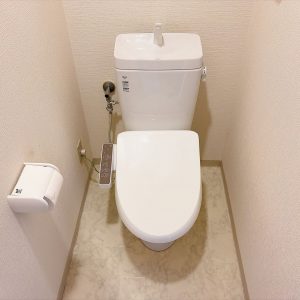 温水洗浄便座付きで衛生面も安心です
