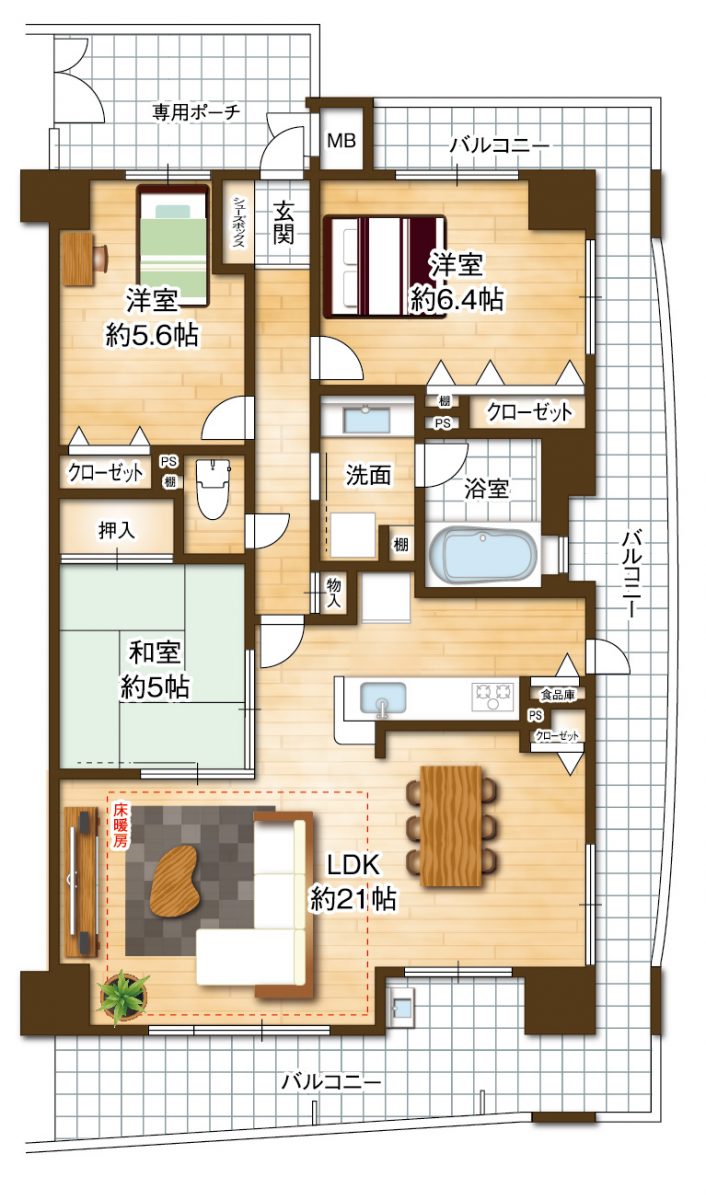 84.86平米 84.86平米